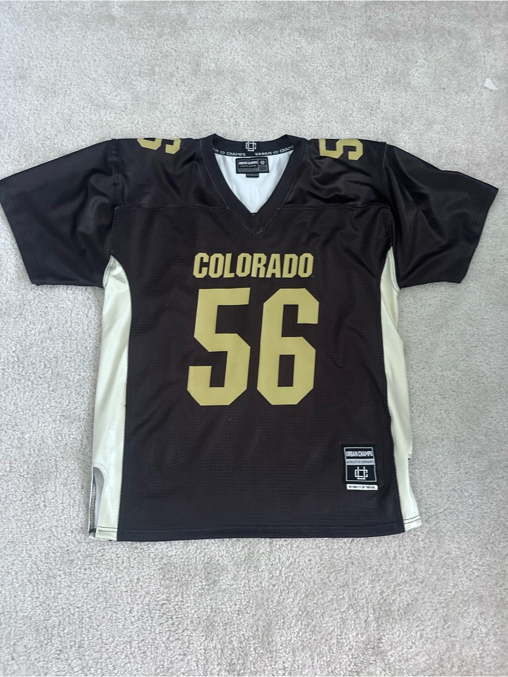 Colorado Buffaloes Football Jersey Tyler Brown #56 Size Medium